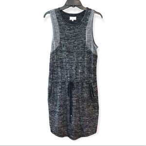 Lou & Grey S Gray Sleeveless Tank SignatureSoft Side Pockets Casual Dress